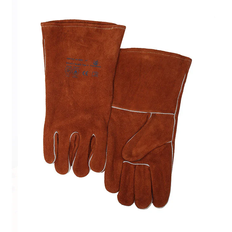 Heavy Duty Brown Stick Welding Gloves