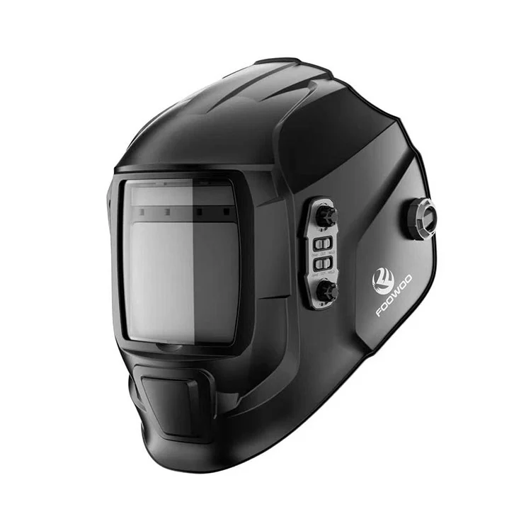 Capacete de soldagem com escurecimento automático de visão grande